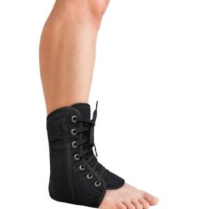 Tobillera de Lona con Cintas y Soportes Laterales