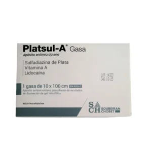 Platsul-A Gasa con Sulfadiazina de Plata y Lidocaína